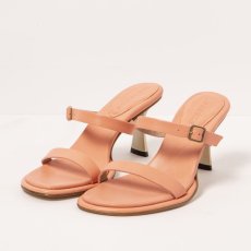Elegantní pantofle na podpatku#S3194 NAPPA PEACH PINK/ ALBANA