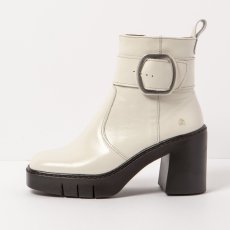 Designové kotníkové boty#1979 NAPPA SHINNY CREAM/BERNA