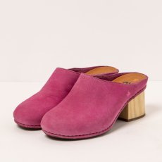 Pantofle na podpatku#1879 NOBUCK PINK/ I WISH