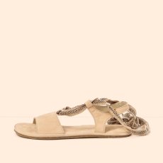 Dámské barefoot sandály SATYA#N5685 NOBUCK CREAM/SATYA