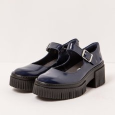 Dámská obuv na podpadku#1373 NAPPA SHINNY NAVY/YORK