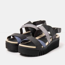 Dámské sandály na platformě BRIGHTON#1676 MULTI BLACK-DENIM/BRIGHTON Dámské sandály na platformě BRIGHTON#1676 MULTI BLACK-DENIM/BRIGHTON