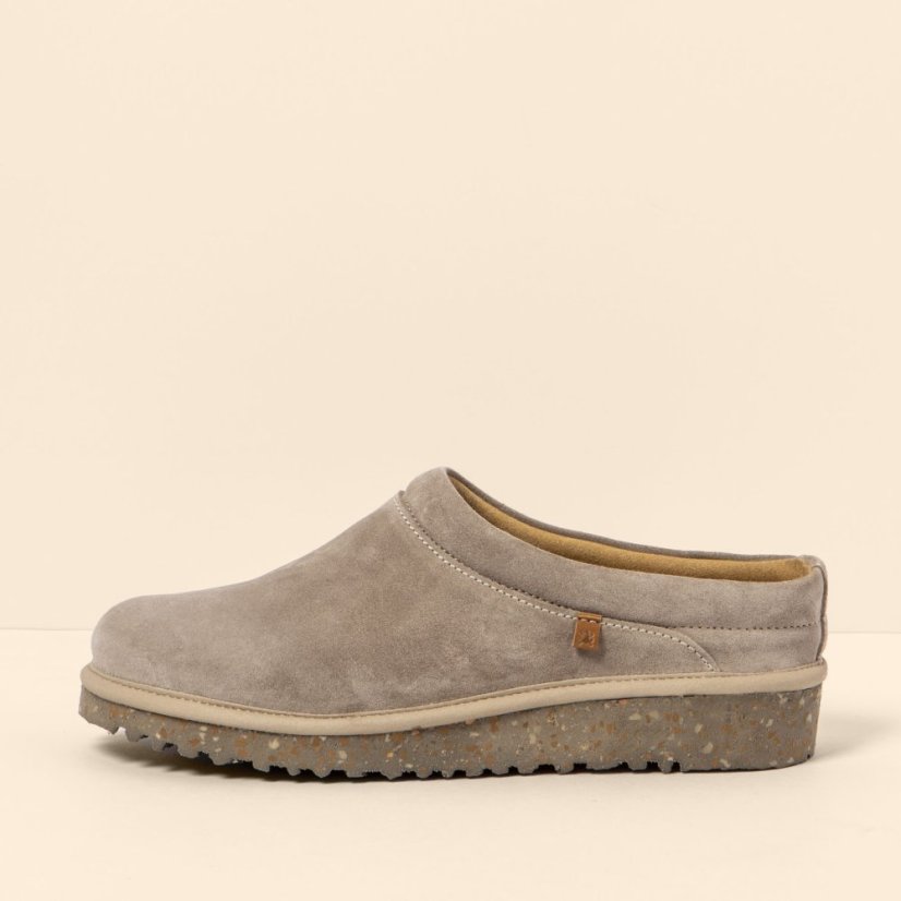 Nazouváky s kožíškem#N5636 SILK SUEDE TAUPE / FELSEN