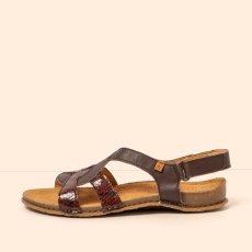 Elegantní dámské sandály PANGLAO#N5819 SNAKE TESTA-CHOCOLATE /PANGLAO