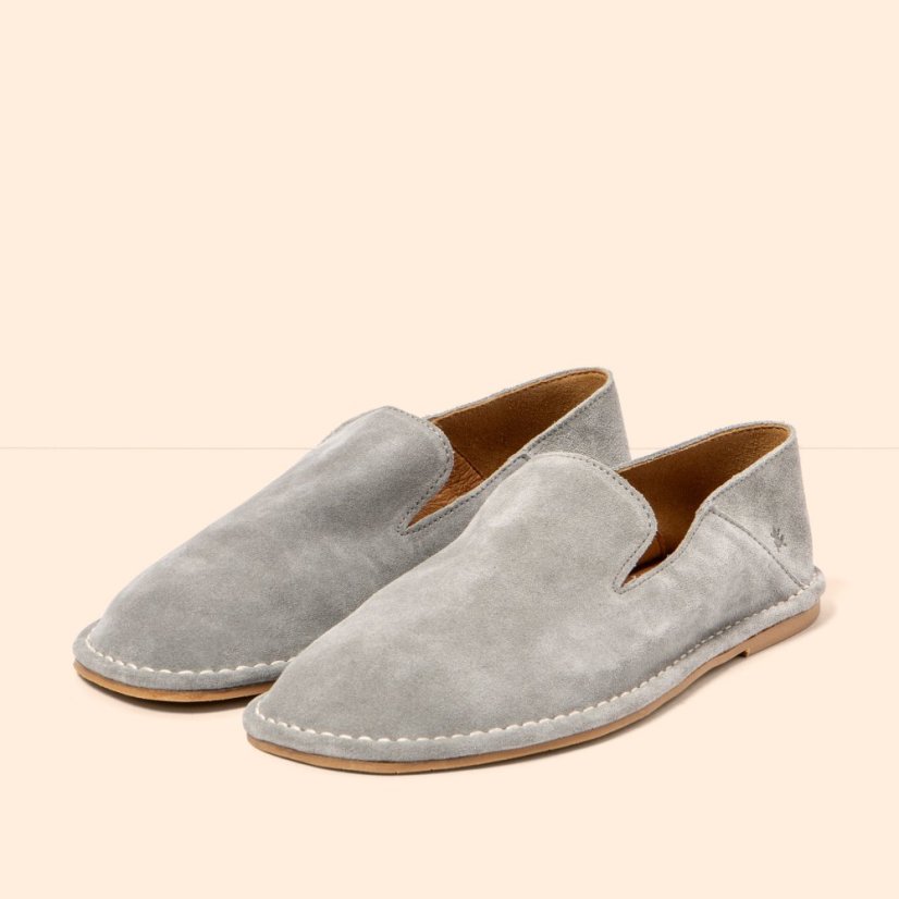 Barefoot mokasíny CRISOL#N5976 SILK SUEDE BLUE/ CRISOL