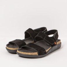 Sandály na platformě#1386S SILK SUEDE BLACK/ BIARRITZ