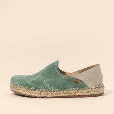 Semišové espadrilky#N677 SILK SUEDE-COTTON JADE / CAMPOS