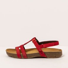 Dámské sandály#0946 NOBUCK RED/ I BREATHE