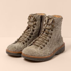 Designové šněrovací kotníkové boty#N5572P WULF TAUPE/VOLCANO