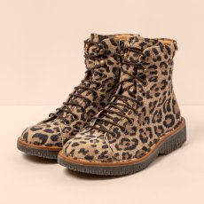 Designové šněrovací kotníkové boty#N5572P WULF LEOPARDO/VOLCANO