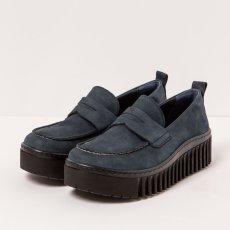 Dámské mokasíny#1530 NOBUCK NAVY/BRIGHTON