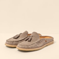 Pantofle nazouváky#N5964 SILK SUEDE TAUPE/ PLANTAE