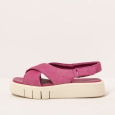 Dámské sandály na platformě MALAGA#1855 NOBUCK PINK/ MALAGA