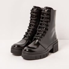 Vysoké boty#1375 NAPPA SHINNY BLACK/YORK