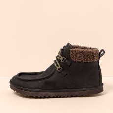 Barefootové kotníkové boty s kožíškem#N5373 PLEASANT BLACK / TRIBU