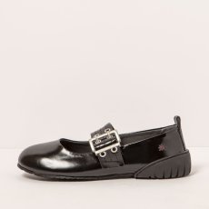 Baleríny Mary Jane#1742 NAPPA SHINNY BLACK/ NANTES