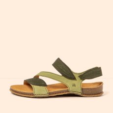 Dámské sandály PANGLAO#N5810S NOBUCK LIKEN-KAKI/ PANGLAO