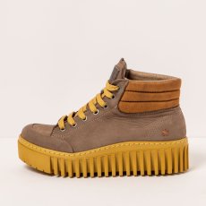 Kotníčkové boty#1532 NOBUCK TAUPE-MUSTARD/BRIGHTON