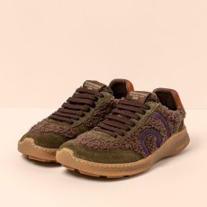 Barefoot tenisky#N5435B MULTI MATERIAL BROWN/ OROEL