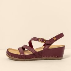 Dámské sandály na podpatku#N5855 SOFT NAPPA BURDEOS / PICUAL