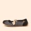 Barefoot baleríny ONDINA#N5936C MULTI MATERIAL BLACK/ ONDINA