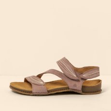 Dámské kožené sandály PANGLAO#N5810 NOBUCK LAVADO MALVA/PANGLAO