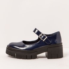 Dámská obuv na podpadku#1373 NAPPA SHINNY NAVY/YORK
