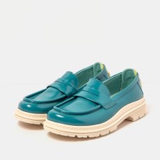 Unisex mokasíny BIRMINGHAM#1902 NAPPA SHINNY TURQUESA/ BIRMINGHAM