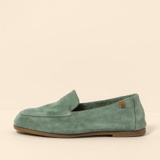 Dámské mokasíny#N5509 SILK SUEDE JADE / CROCHÉ