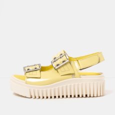 Dámské sandály na platformě BRIGHTON#1579 NAPPA SHINNY PALE YELLOW /BRIGHTON Dámské sandály na platformě BRIGHTON#1579 NAPPA SHINNY PALE YELLOW /BRIGHTON