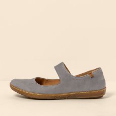 Baleríny Mary Jane CORAL#N5301 NOBUCK LAVADO DENIM/ CORAL