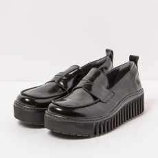 Dámské mokasíny#1530 NAPPA SHINNY BLACK/BRIGHTON