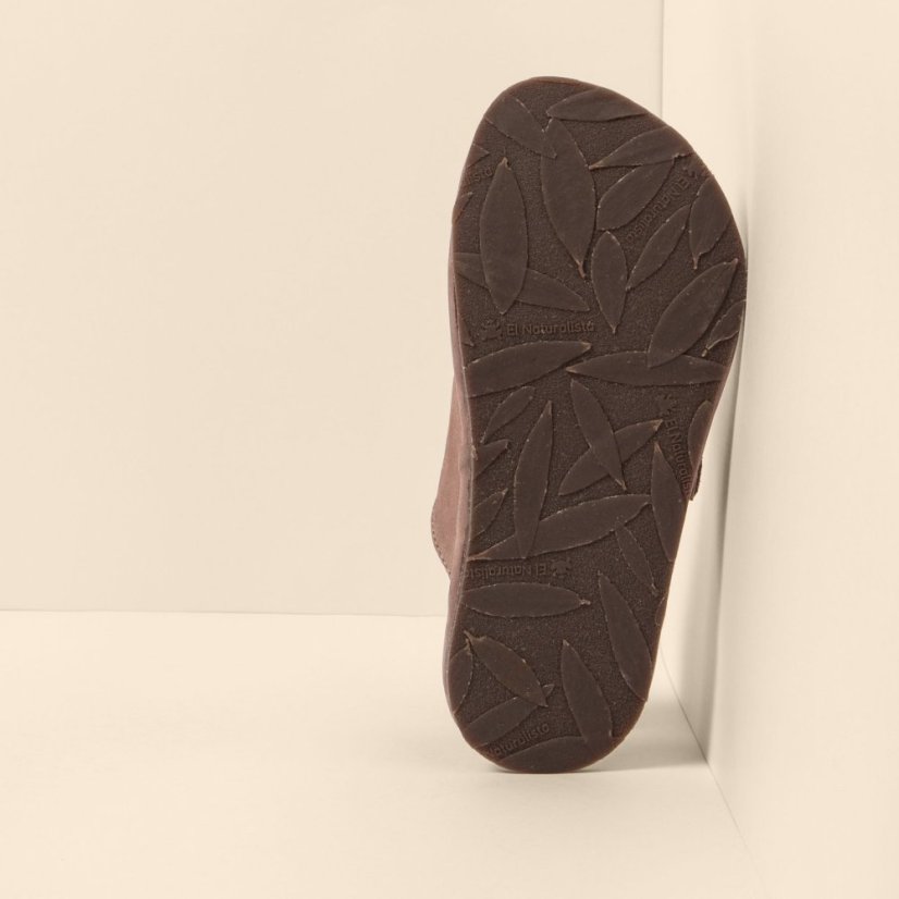 Barefoot pantofle BARE#N5682 NOBUCK LAVADO MALVA/ BARE SANDALS