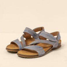 Dámské kožené sandály PANGLAO#N5810 NOBUCK LAVADO DENIM/PANGLAO