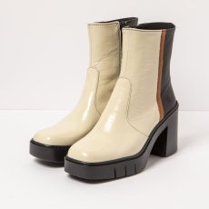 Polokozačky na podpadku#1974 NAPPA CREAM-BLACK/BERNA