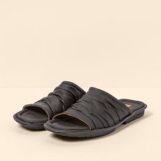 Dámské pantofle#N5932 WAX NAPPA BLACK / MAKISU