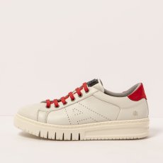 Skate tenisky#1786 NAPPA CREAM-RED/ BELLEVILLE