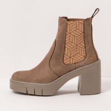 Chelsea boty na podpatku#1983 NOBUCK TAUPE/BERNA