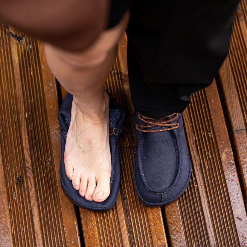 Barefootové kotníkové boty s kožíškem#N5373 PLEASANT GREY / TRIBU