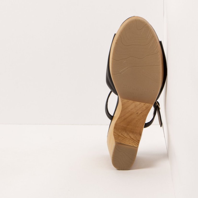 Designové dámské pantofle#S3273 NAPPA BLACK/ ST.LAURENT SANDAL