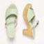 Designové dámské pantofle#S3273 NAPPA PASTEL GREEN/ ST.LAURENT SANDAL Designové dámské pantofle#S3273 NAPPA PASTEL GREEN/ ST.LAURENT SANDAL
