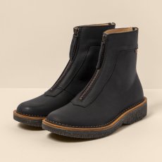 Dámské kotníkové boty#N5581 WAX NAPPA BLACK/VOLCANO