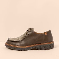 Dámské kožené polobotky#N5584 SOFT NAPPA WULF TAUPE/ VOLCANO