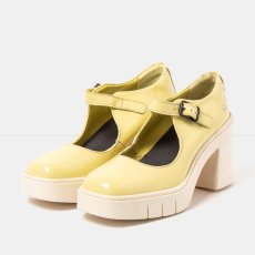 Dámské Mary Jane BERNA#1984 NAPPA SHINNY PALE YELLOW/BERNA Dámské Mary Jane BERNA#1984 NAPPA SHINNY PALE YELLOW/BERNA