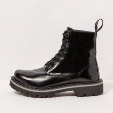 Kožené boty Glády#1166 NAPPA SHINNY BLACK / MARINA