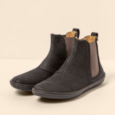 Dámské kotníkové boty#N5310 PLEASANT BLACK-BLACK/ CORAL