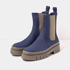 Chelsea boty#1954 NOBUCK NAVY-TAUPE/AMBERES