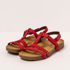 Dámské sandály#0946 NOBUCK RED/ I BREATHE