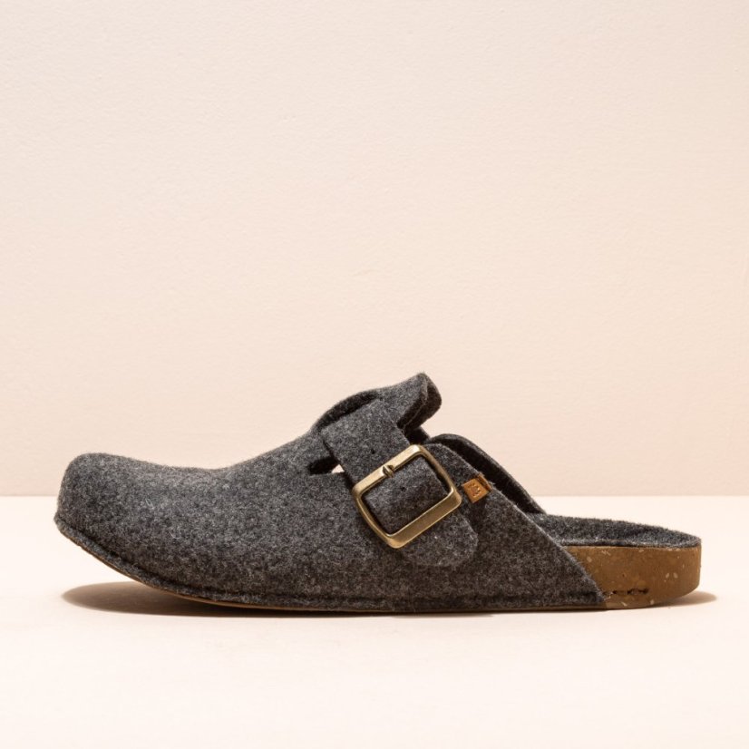 Vlněné pantofle#NA70 WOOL BLACK/HOME