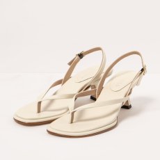 Luxusní sandály na podpatku#S3166 NAPPA CREAM/ GLERA
